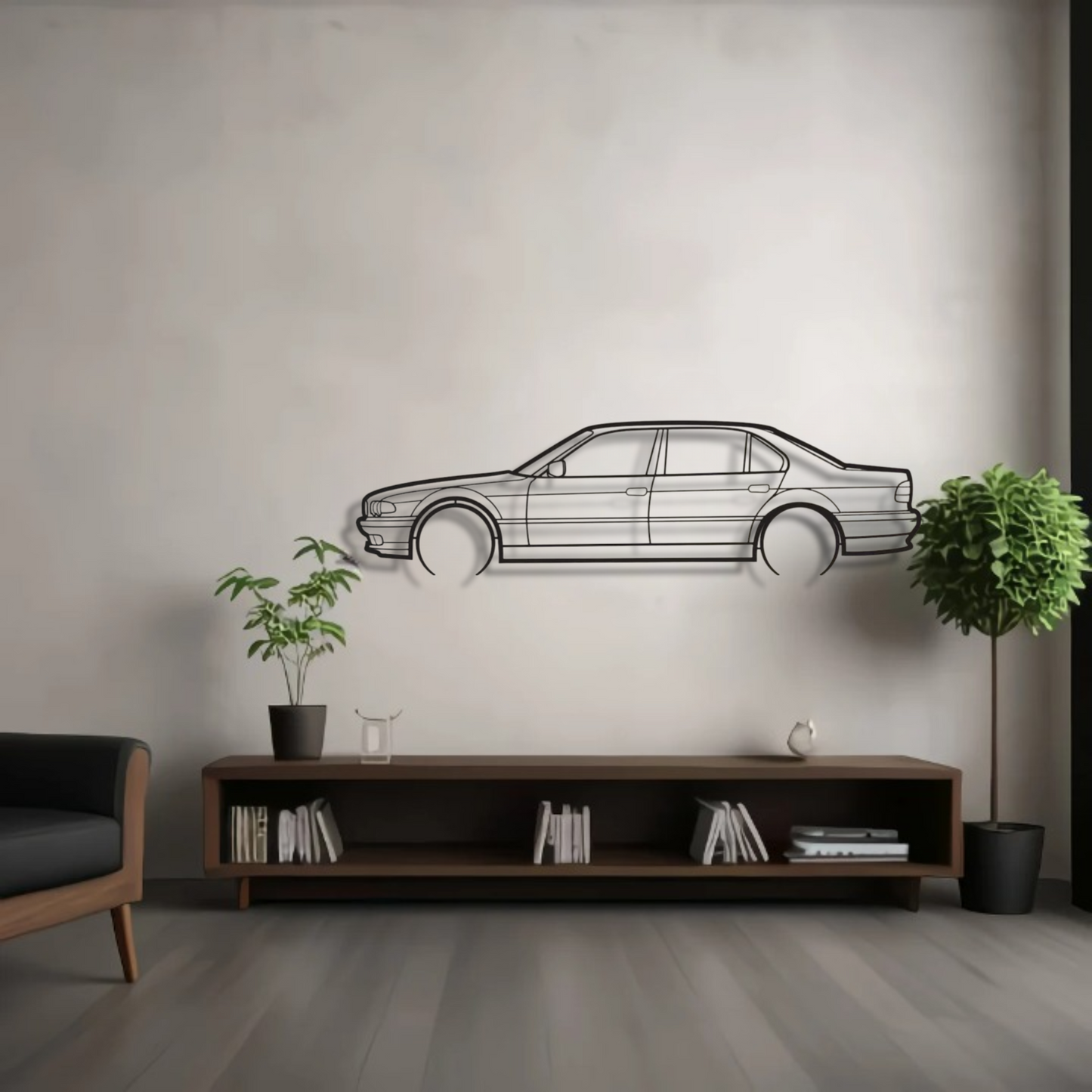 BMW Seri 7 E38 Model Obraz ścienny 3D